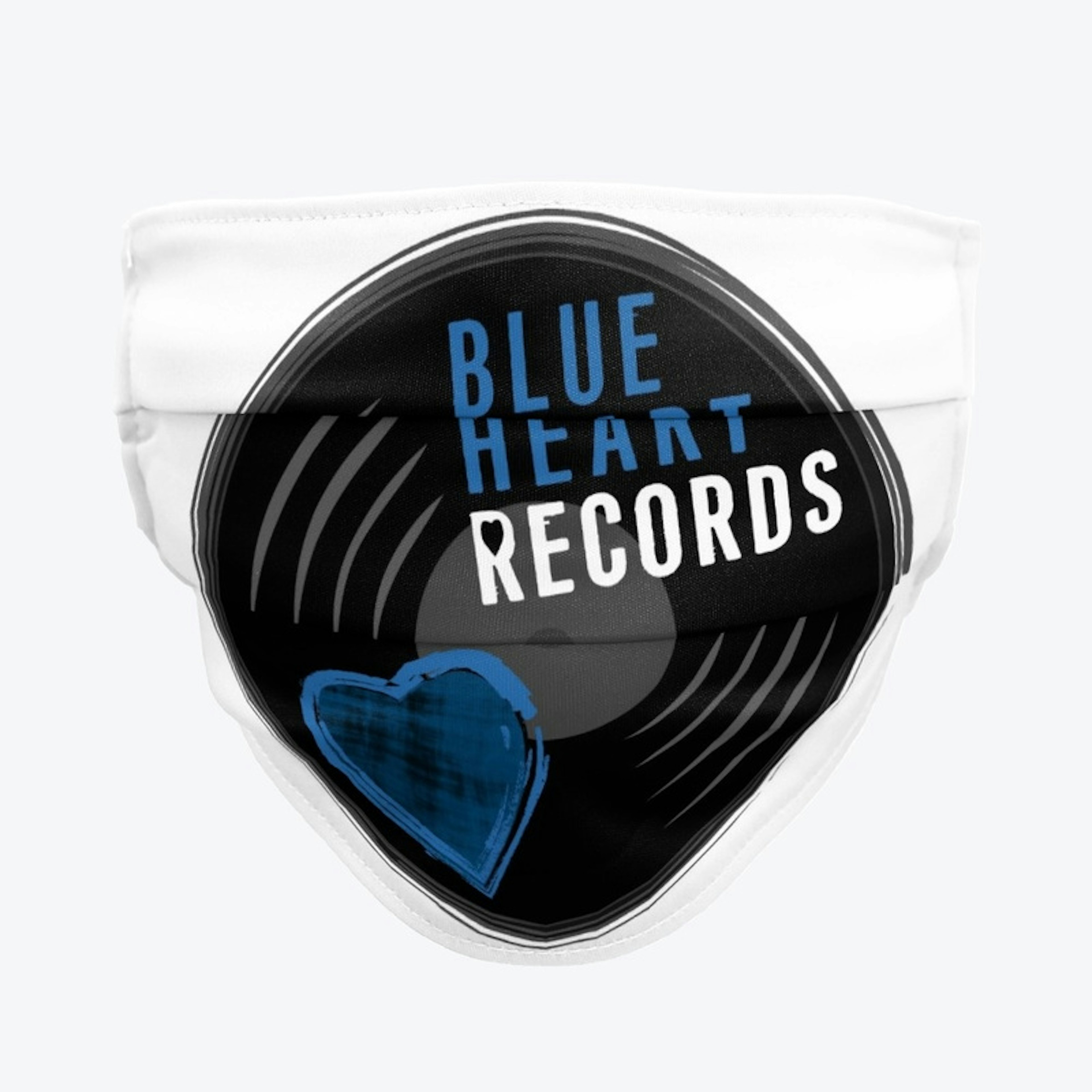 Blue Heart Records Face Mask