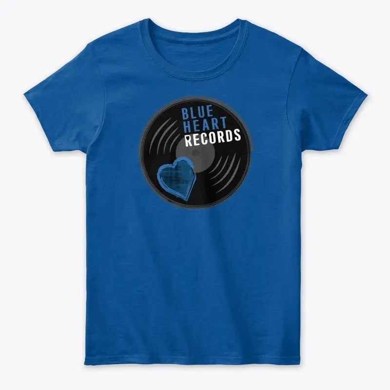 Women's Blue Heart Records T-Shirt